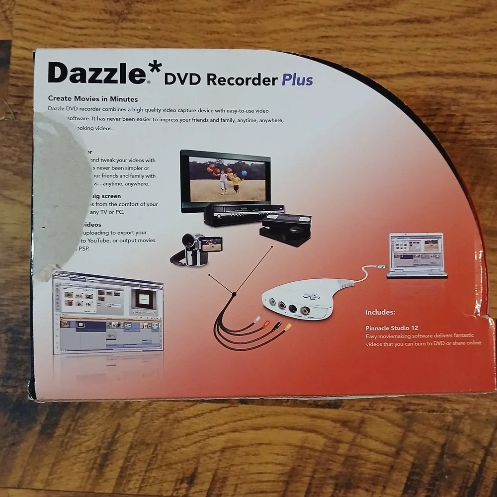 Pinnacle Dazzle DVD Recorder HD Capture Video From Devices Mobile Web‎ PC